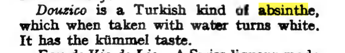 Absinthové koktejly Staré